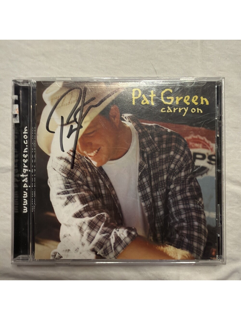 Carry On by Pat Green (CD, 2000) Signed- No COA- Clean Cd-#371